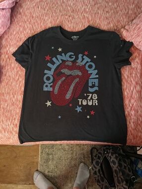 the Rolling Stones Kids Black '78 Tour Graphic Tee